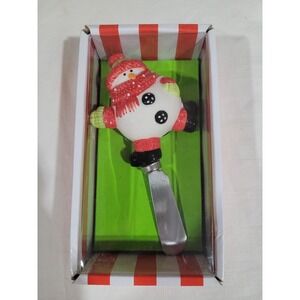 Mud Pie Snowman Cheese Spreader Brand New in Box Christmas Mudpie